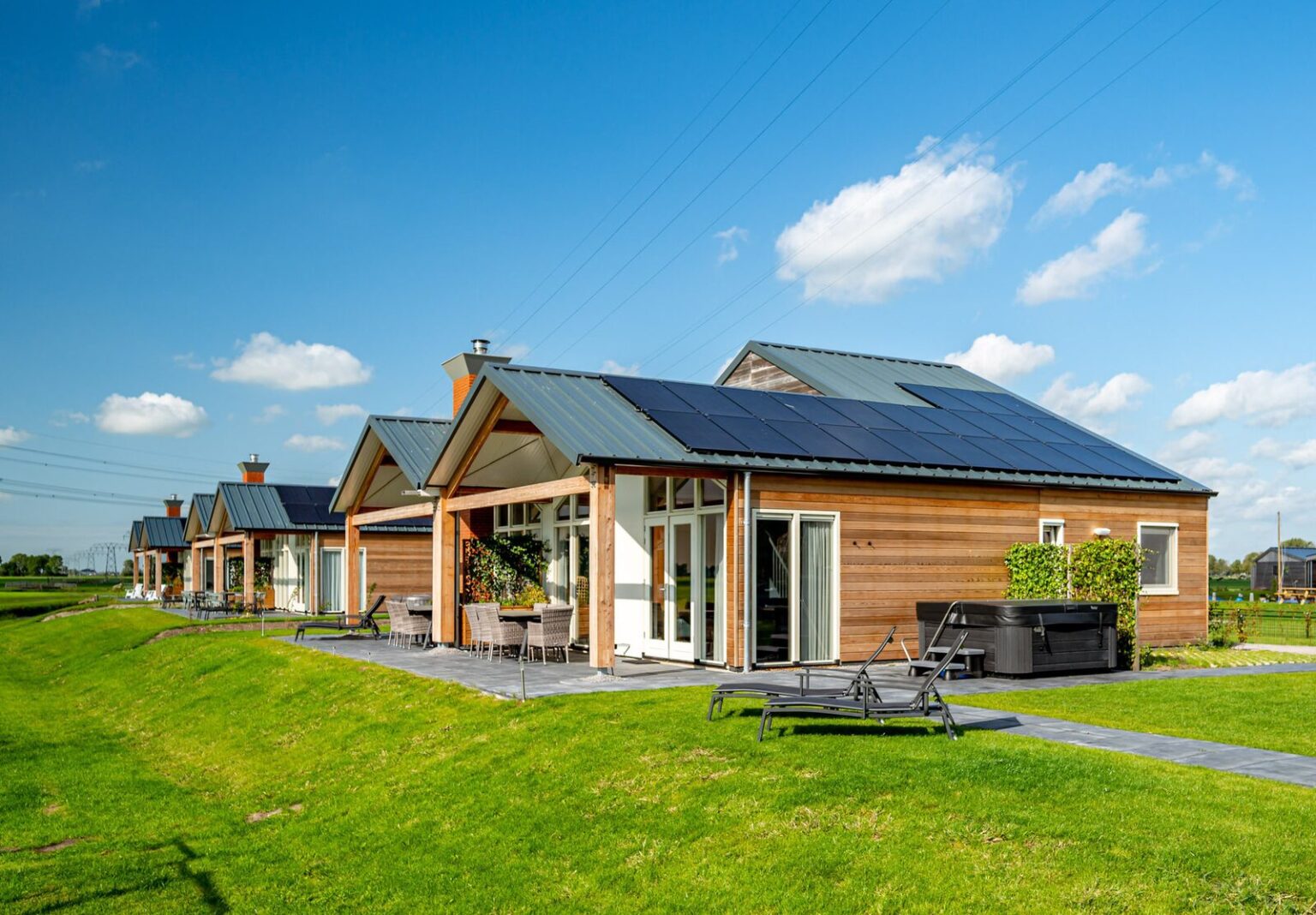 vakantiehuis 8 personen in tusken de marren zijaanzicht