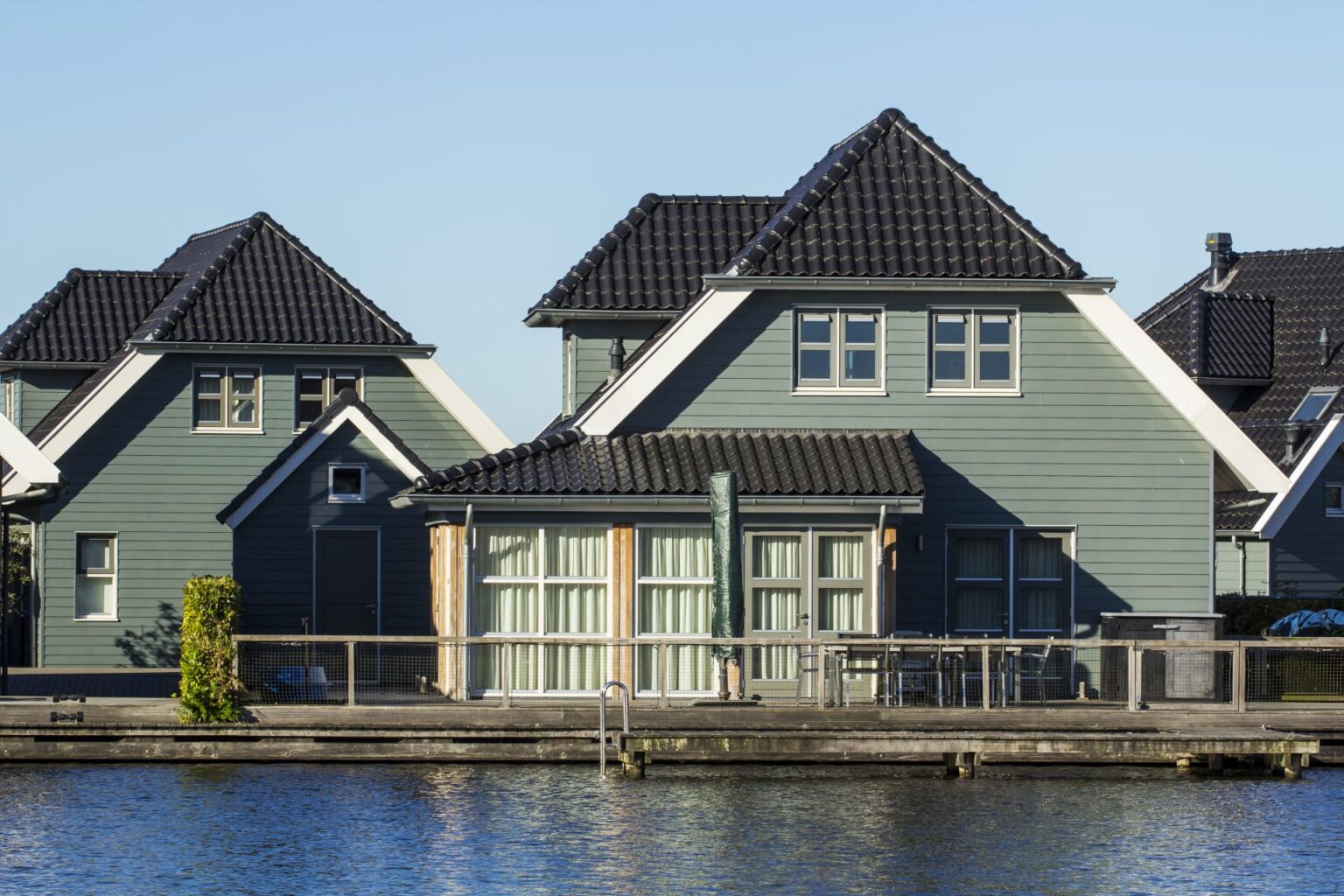 villapark sneekermeer in sneek achterkant watervilla