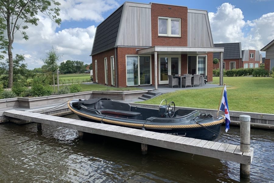 vakantiehuis 6 personen in tusken de marren aanlegsteiger