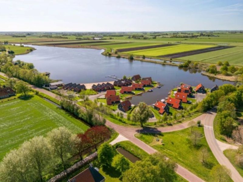 waterpark langelille in langelille drone overzicht